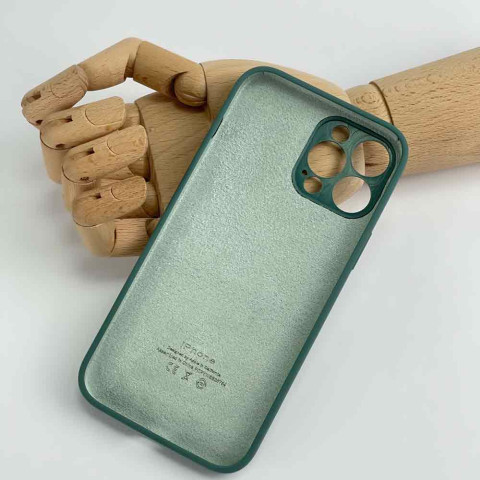 Чехол Silicone Case Full Camera на iPhone 14 Pine green